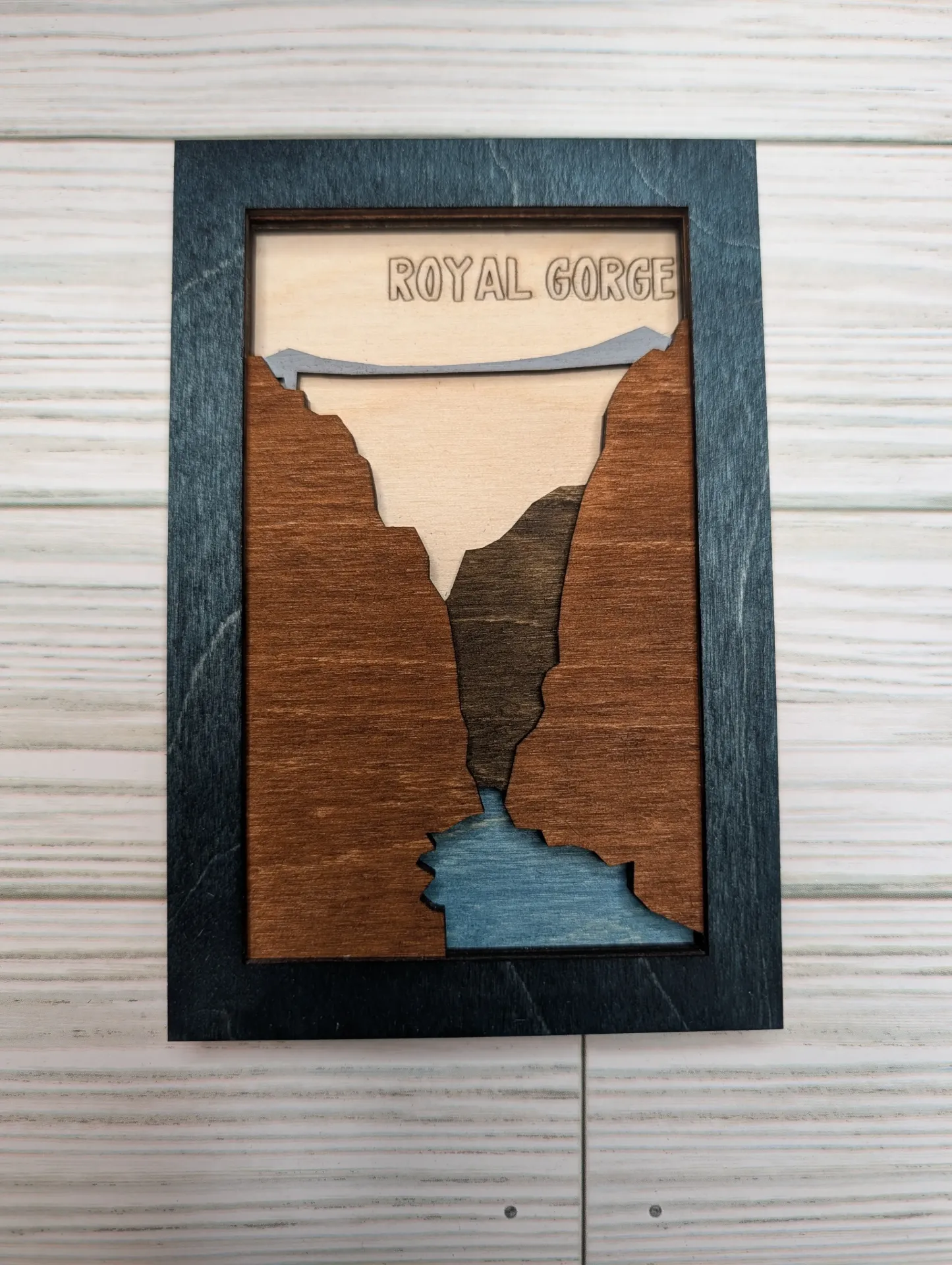 13"x9" Bridge with River