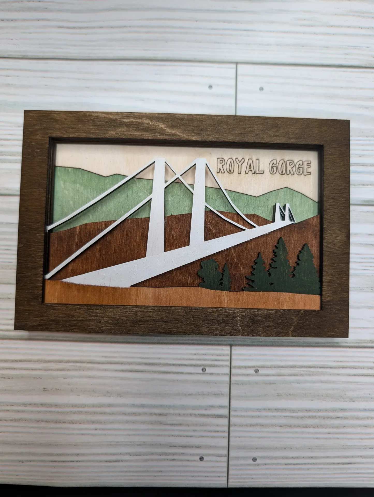 13"x9" Bridge with Trees