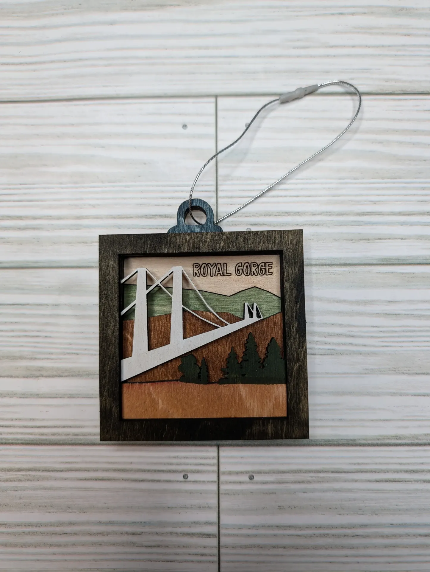 3" Bridge with Trees Ornament