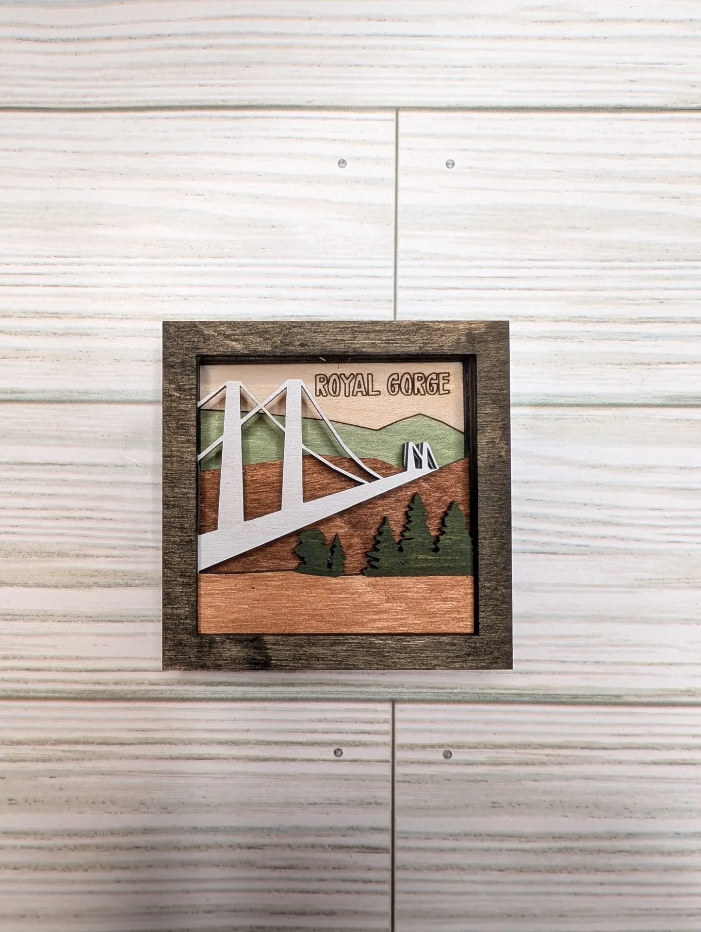 3" Bridge with Trees Magnet