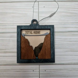 3" Bridge with River Ornament