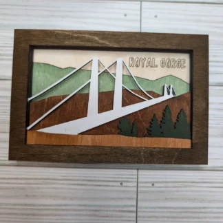 13"x9" Bridge with Trees