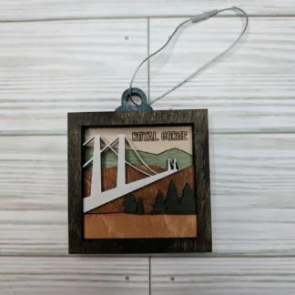 3" Bridge with Trees Ornament