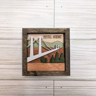 3" Bridge with Trees Magnet
