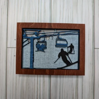 3"x4" Skiing