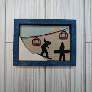 3"x4" Snowboarding